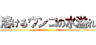 溶けるウンコの水溢れ ()