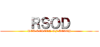      ＲＳＯＤ      (RED SCREEN OF DEATH)