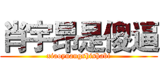 肖宇昂是傻逼 (xiaoyuangshishabi)