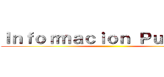 Ｉｎｆｏｒｍａｃｉｏｎ Ｐｕｂｌｉｃａ ()