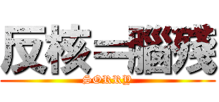 反核＝腦殘 (SORRY)