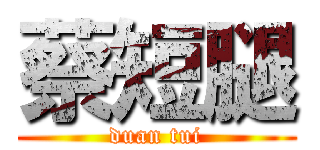 蔡短腿 (duan tui)