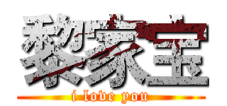 黎家宝 (i love you)