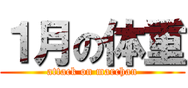 １月の体重 (attack on marchan)