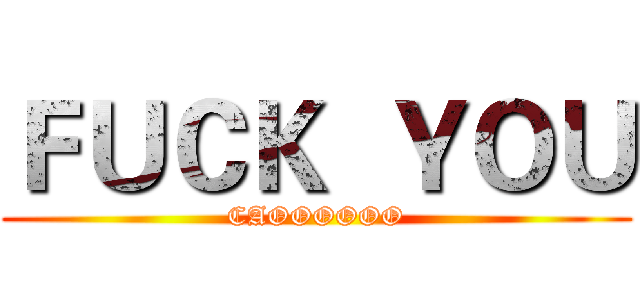 ＦＵＣＫ  ＹＯＵ (CAOOOOOO)