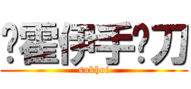 苏霍伊手术刀 (sukhoi)