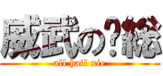 威武の谢総 (all hail xie)