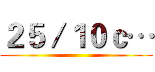 ２５／１０ｃ… ()