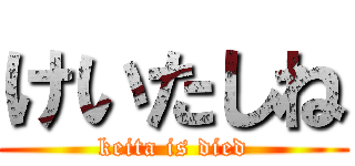 けいたしね (keita is died)