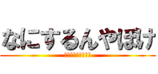 なにするんやぼけ (なにするんやぼけぇ)