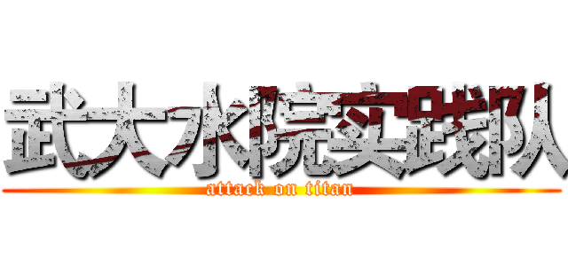 武大水院实践队 (attack on titan)