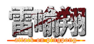 雷喻翔 (attack on pingpong)