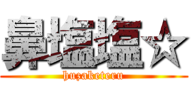 鼻塩塩☆ (huzaketeru)