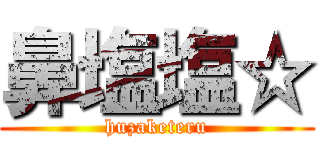 鼻塩塩☆ (huzaketeru)