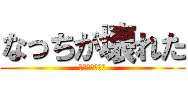 なっちが壊れた (もとからだった)