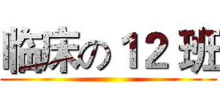 临床の１２ 班 ()