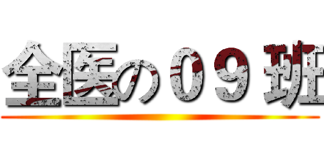 全医の０９ 班 ()