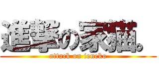 進撃の家猫。 (attack on ieneko)