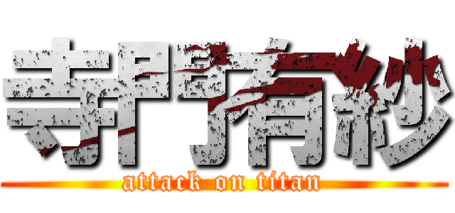 寺門有紗 (attack on titan)