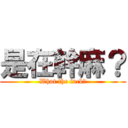 是在幹麻？ (What the fuck?)