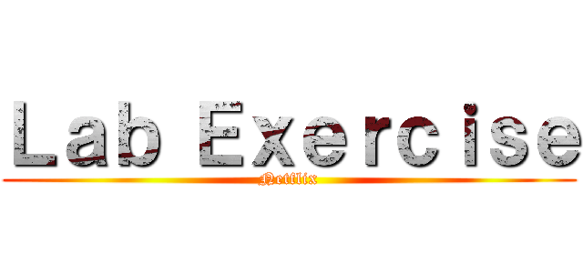 Ｌａｂ Ｅｘｅｒｃｉｓｅ (Netflix)