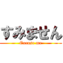 すみません (Excuse me)