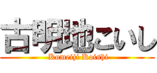 古明地こいし ( Komeiji Koishi)