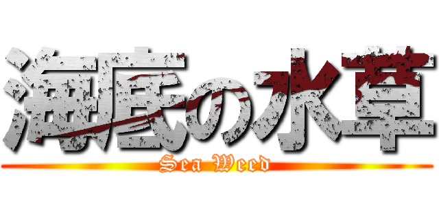 海底の水草 (Sea Weed)