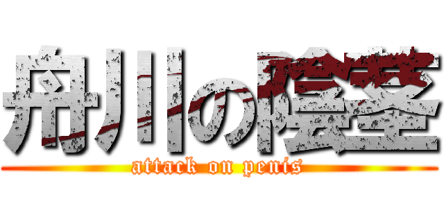 舟川の陰茎 (attack on penis)
