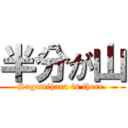 半分が山 (Sagamihara is there.)