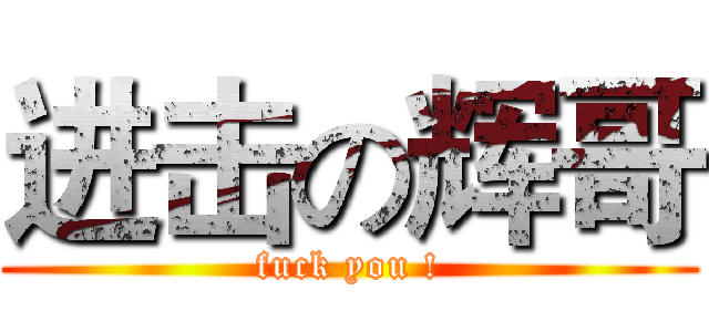 进击の辉哥 (fuck you !)