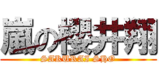 嵐の櫻井翔 (SAKURAI SHO)