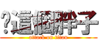 你這個胖子 (attack on titan)