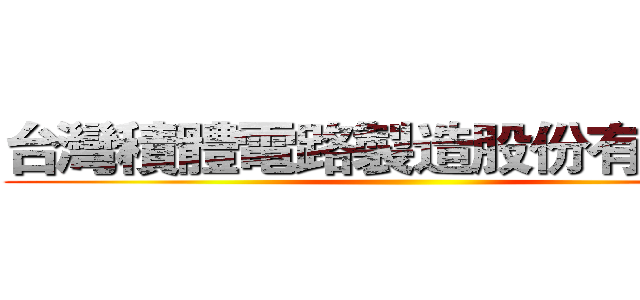 台灣積體電路製造股份有限公司 ()