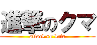進撃のクマ (attack on bair)