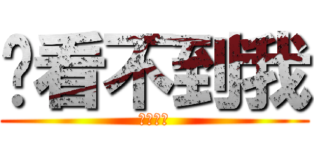 你看不到我 (ㄎㄎ怎樣)