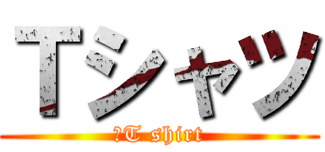 Ｔシャツ (　T shirt)