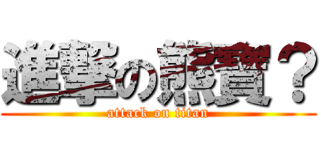 進撃の熊寶？ (attack on titan)
