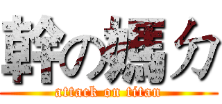 幹の媽ㄉ (attack on titan)