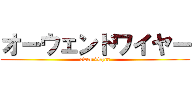 オーウェンドワイヤー (owen dwyer)