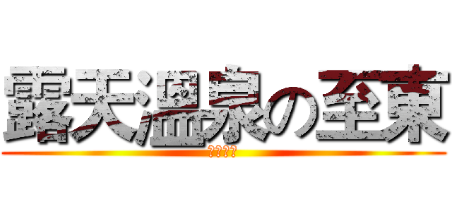 露天溫泉の至東 (高清無碼)