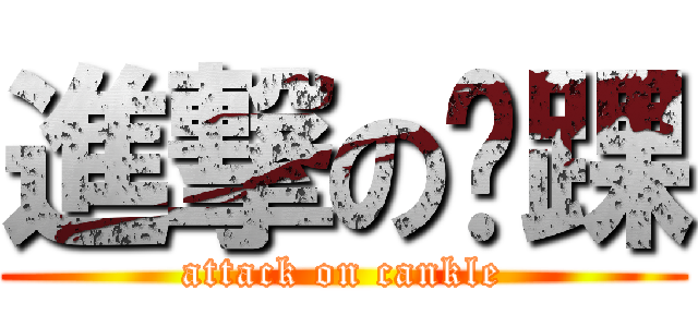 進撃の腳踝 (attack on cankle)