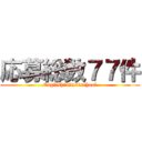 応募総数７７件 (English　after　school)