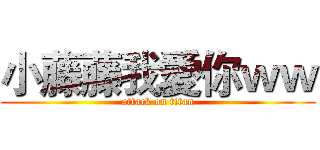 小藤藤我愛你ｗｗ (attack on titan)
