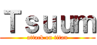 Ｔｓｕｕｍ (attack on titan)