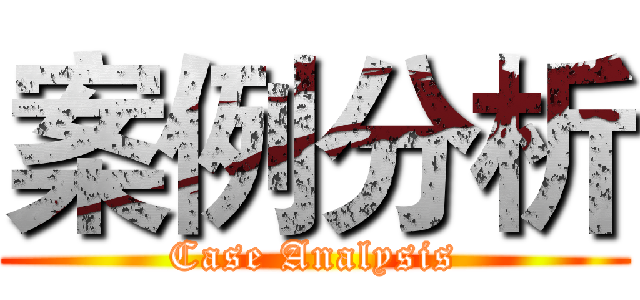 案例分析 (Case Analysis)
