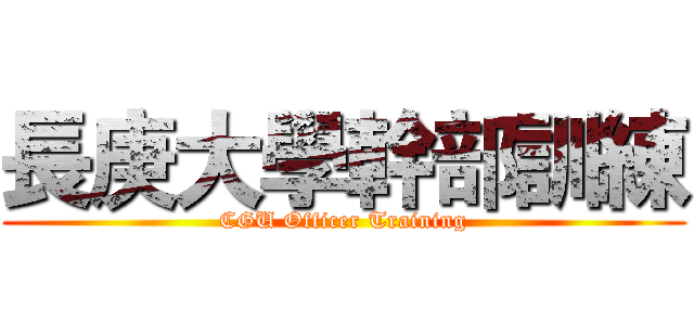 長庚大學幹部訓練 (CGU Officer Training)