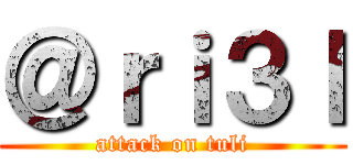 ＠ｒｉ３ｌ (attack on tuli)