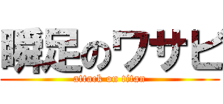 瞬足のワサビ (attack on titan)