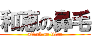 和恵の鼻毛 (attack on titan)